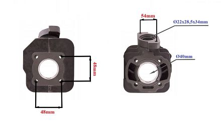 CYLINDER ŻELIWNY POWER FORCE PEUGEOT BUXY SPEEDFIGHT VIVACITY 40MM 2T