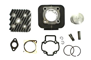 CYLINDER ŻELIWNY Z GŁOWICĄ POWER FORCE GILERA STORM PIAGGIO LIBERTY SFERA ZIP 47MM 2T