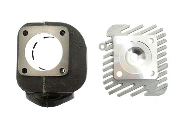 CYLINDER ŻELIWNY Z GŁOWICĄ POWER FORCE HONDA DIO TACT KYMCO ZX 48MM 2T