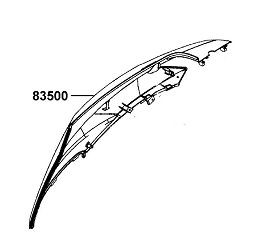 COVER R BODY SIDE 83500-LGB5-E10-CAP