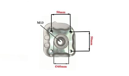 GŁOWICA CYLINDRA POWER FORCE MINARELLI HORIZONTAL / KEEWAY 2T 40 MM GCC000003
