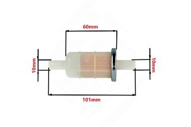 FILTR PALIWA PAPIEROWY POWER FORCE 10MM HONDA YAMAHA FIT000001