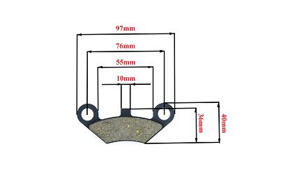 image 3 for KLOCKI HAMULCOWE POWER FORCE ATV 200/250 TYŁ 97X40X9 