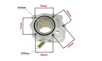 CYLINDER ŻELIWNY POWER FORCE BASHAN ATV 63MM 4T