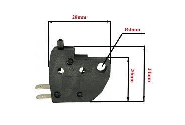 image 2 for WŁĄCZNIK ŚWIATŁA STOP POWER FORCE PŁASKI LEWY KYMCO HONDA GY6150027
