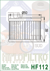 image 2 for FILTR OLEJU HIFLO HF112 GAS GAS, HONDA, KAWASAKI, POLARIS, SUZUKI