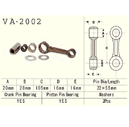 VESRAH - KORBOWÓD YAMAHA YT125