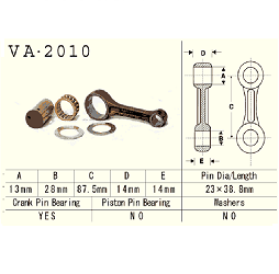VESRAH - KORBOWÓD YAMAHA YFM100 CHAMP 87-91