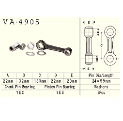 VESRAH - KORBOWÓD KAWASAKI JB650 JL650 JF650 JS650 86-96