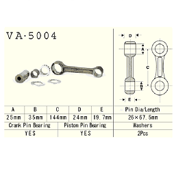 VESRAH - KORBOWÓD HONDA CR500R 87-01R