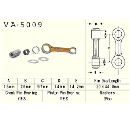 VESRAH - KORBOWÓD HONDA CR80R 86-02 / CR85R 03-07R
