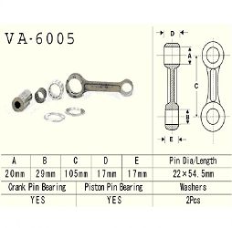 VESRAH - KORBOWÓD YAMAHA YZ125 86-96R.
