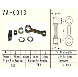 VESRAH - KORBOWÓD YAMAHA YZ125 97-00
