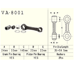 VESRAH - KORBOWÓD KAWASAKI KX500 83-04R
