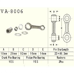 VESRAH - KORBOWÓD KAWASAKI KX80 92-97R.