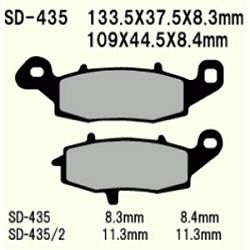 KLOCKI HAMULCOWE VESRAH SEMI-METALLIC  VD-435/2