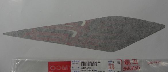 NAKLEJKA OSŁONY PRAWA PRZEDNIA SUPER 8 NEW T01 86282-ALG1-E10-T01