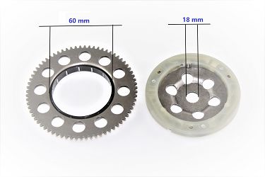 image 3 for SPRZĘGŁO JEDNOKIERUNKOWE ROZRUSZNIKA POWER FORCE (WILE.13MM) MINARELLI YAMAHA 50CC RZT000300-B