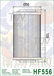 image 2 for FILTR OLEJU HIFLO HF556 BOMBARDIER/ SEE DOO