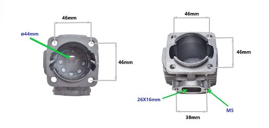 image 2 for CYLINDER ALUMINIOWY POWER FORCE POCKET BIKE 