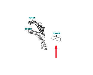 ŚWIATŁO ODBLASKOWE TYŁ K-PIPE KYMCO