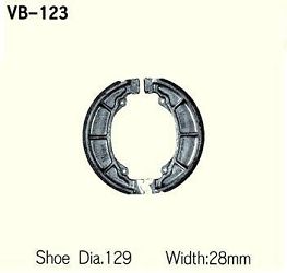 SZCZĘKI HAMULCOWE VESRAH VB-123