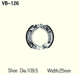 SZCZĘKI HAMULCOWE VESRAH VB-126