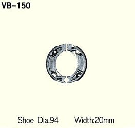 SZCZĘKI HAMULCOWE VESRAH VB-150