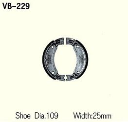 SZCZĘKI HAMULCOWE VESRAH VB-229