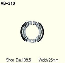 SZCZĘKI HAMULCOWE VESRAH VB-310