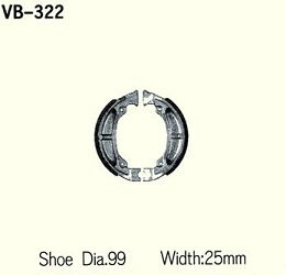 SZCZĘKI HAMULCOWE VESRAH VB-322