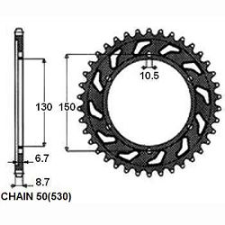 ZEBATKA NAPEDZANA STALOWA SUNSTAR SUNR1-5601-46