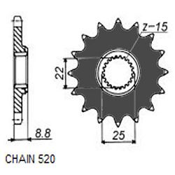 ZEBATKA NAPEDOWA SUNSTAR SUNF357-17