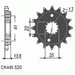 ZEBATKA NAPEDOWA SUNSTAR SUNF379-14