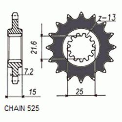 ZEBATKA NAPEDOWA SUNSTAR SUNF413-15