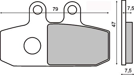KLOCKI HAMULCOWE RMS ATLANTIC 500