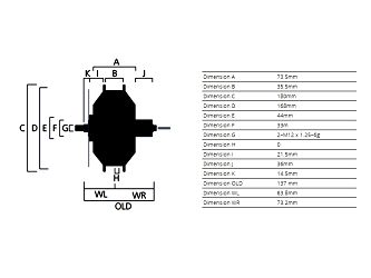 image 7 for SILNIK BAFANG H610 RM G070.500.D 48V/500W KOŁO TYLNE 