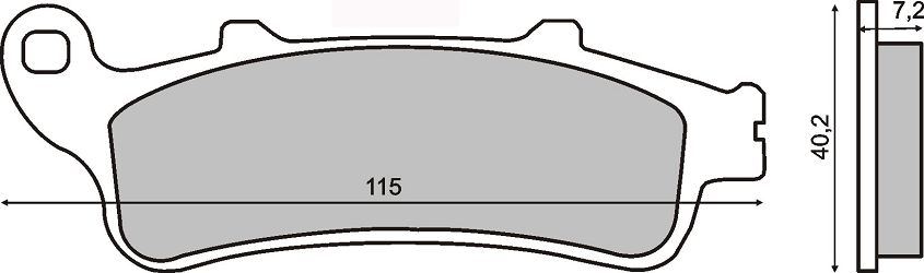 KLOCKI HAMULCOWE SINTERED HONDA FORZA 250