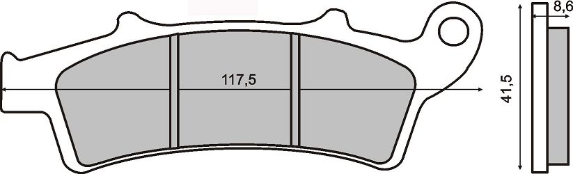 KLOCKI HAMULCOWE SINTERED RMS 225102673