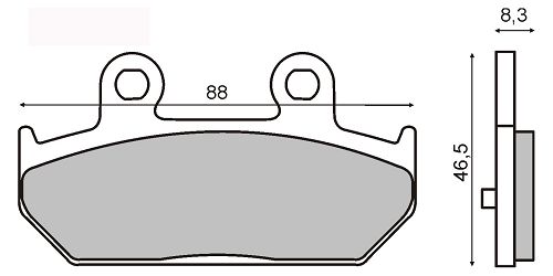 KLOCKI HAMULCOWE SINTERED RMS 225101503