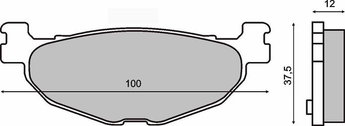 KLOCKI HAMULCOWE SINTERED T-MAX 500