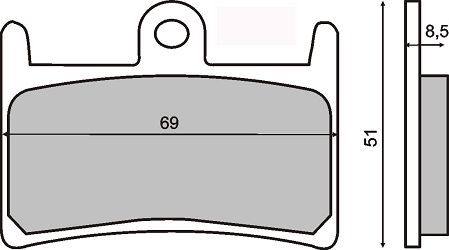 KLOCKI HAMULCOWE T-MAX 500 / 530