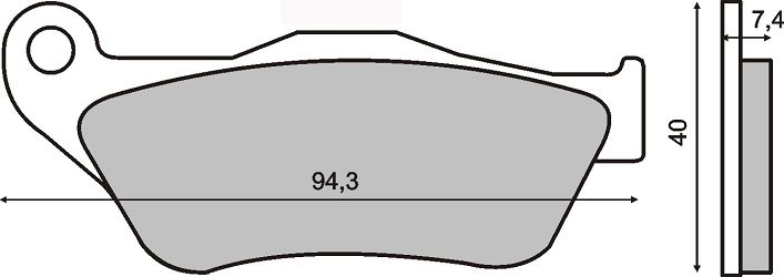 image 1 for KLOCKI HAMULCOWE RMS X-MAX 125 / 250 