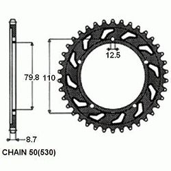 ZEBATKA NAPEDZANA STALOWA SUNSTAR SUNR1-5334-46