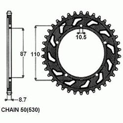 ZEBATKA NAPEDZANA STALOWA SUNSTAR SUNR1-5383-42 (WYCOFANA Z PRODUKCJI)