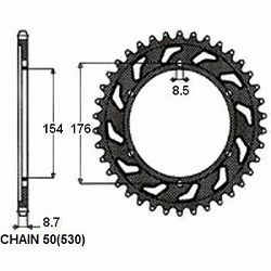 ZEBATKA NAPEDZANA STALOWA SUNSTAR SUNR1-5694-43