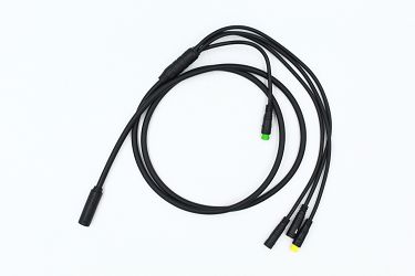 image 3 for KABEL PRZEWÓD E-BUS BAFANG 1200MM 4 KOŃCÓWKI WYŚWIETLACZ MANETKA HAMULCE STEROWNIK/SILNIK