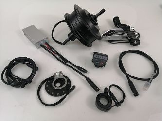 SILNIK DO ROWERU TYLNA PIASTA KASETA 350W/36V ZESTAW + WYŚWIETLACZ LED E06