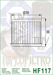 image 2 for FILTR OLEJU HIFLO HF117 HONDA NC700S DCT 12-14, 750S/X DCT 14-23, 750 INTERGRA DCT 14-20, CRF1000/1100 AFRICA TWIN DCT 16-24 (FILTR PRZEKŁADNI DCT)