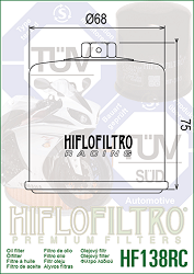 image 2 for FILTR OLEJU HIFLO HF138RC GSX/GSXR/SV/TL/VZ/VS/DL NAKRETKA 17MM